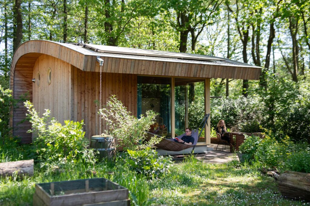 Overnachten in een tiny house tijdens de fietsvierdaagse